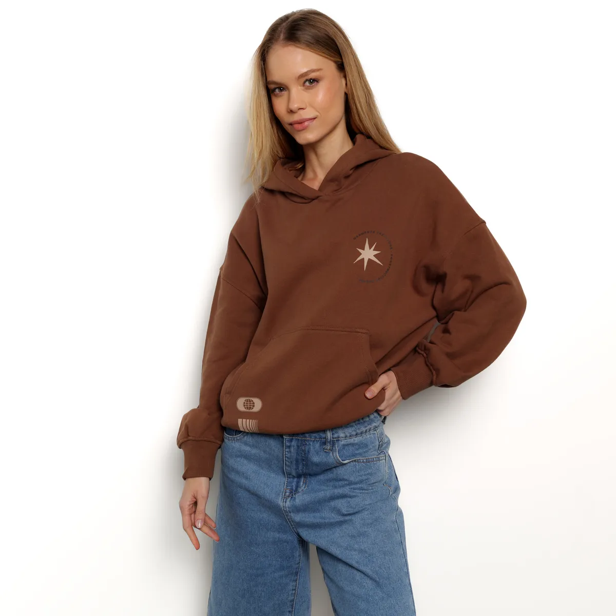 DENIMLAB - Hoodie Mujer Regular fit Denimlab