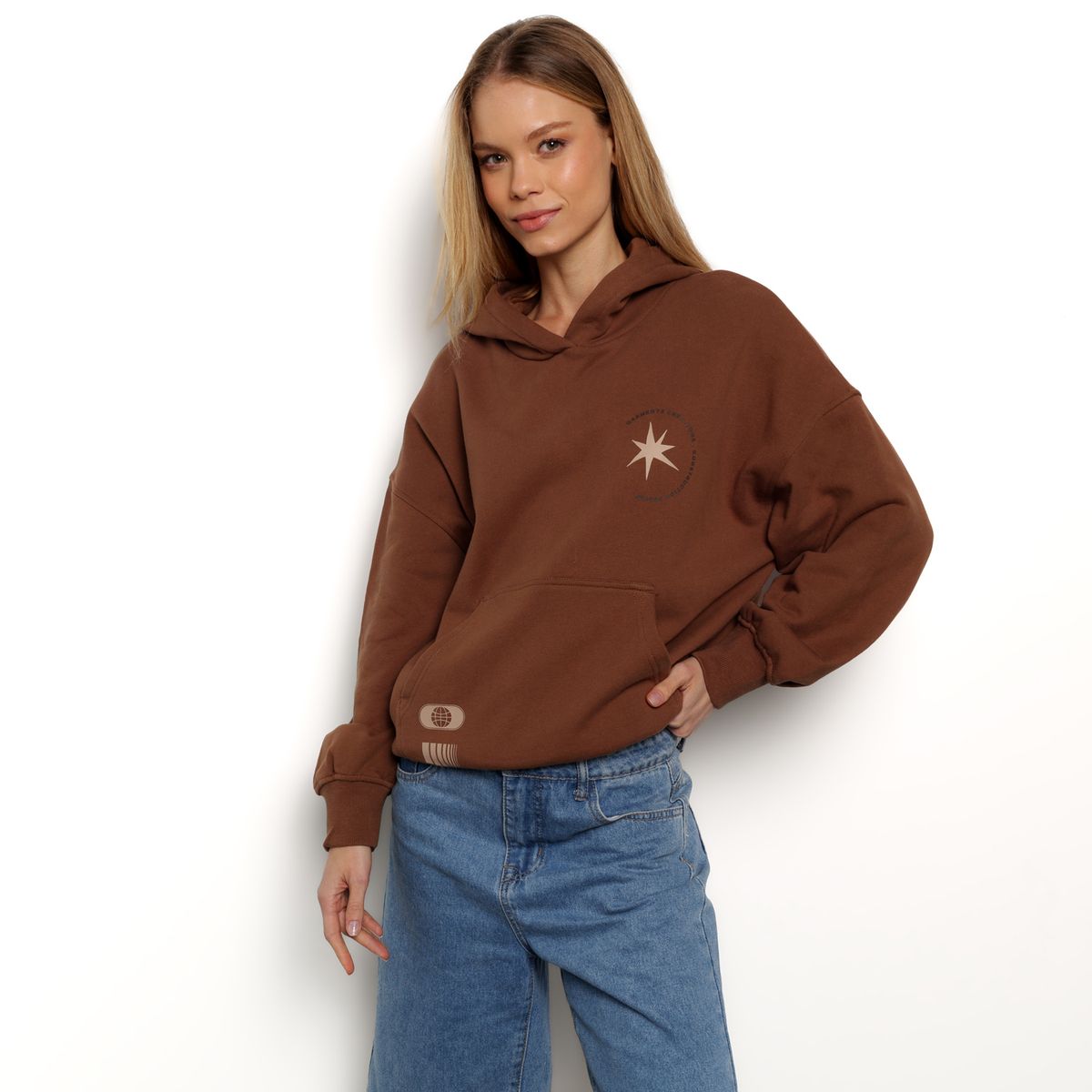 DENIMLAB - Hoodie Mujer Regular fit Denimlab