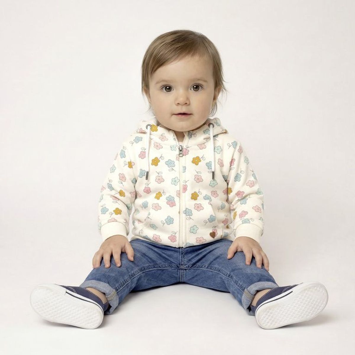 YAMP - Saco Con capucha para Bebé niña con Estampado Manga larga Yamp