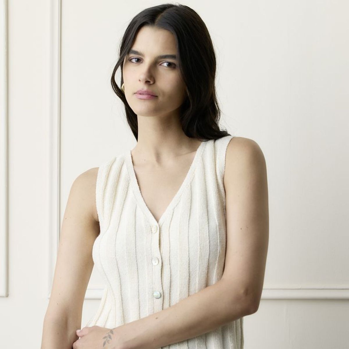 BASEMENT - Chaleco Mujer de Algodón Basement