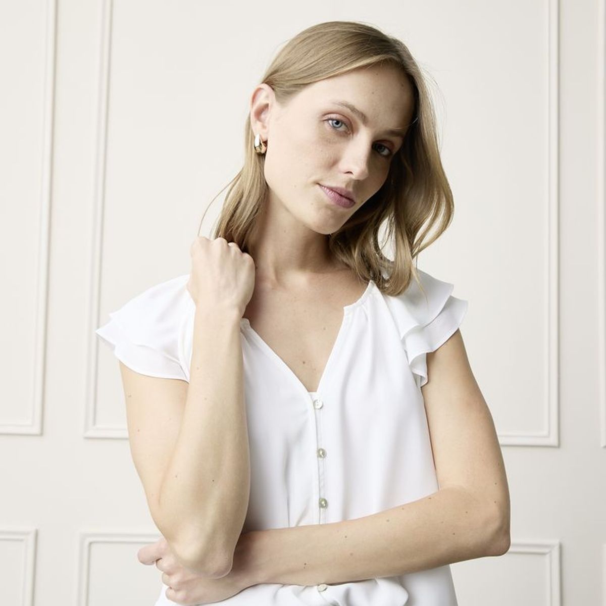 BASEMENT - Blusa Mujer con Estampado Manga corta Basement