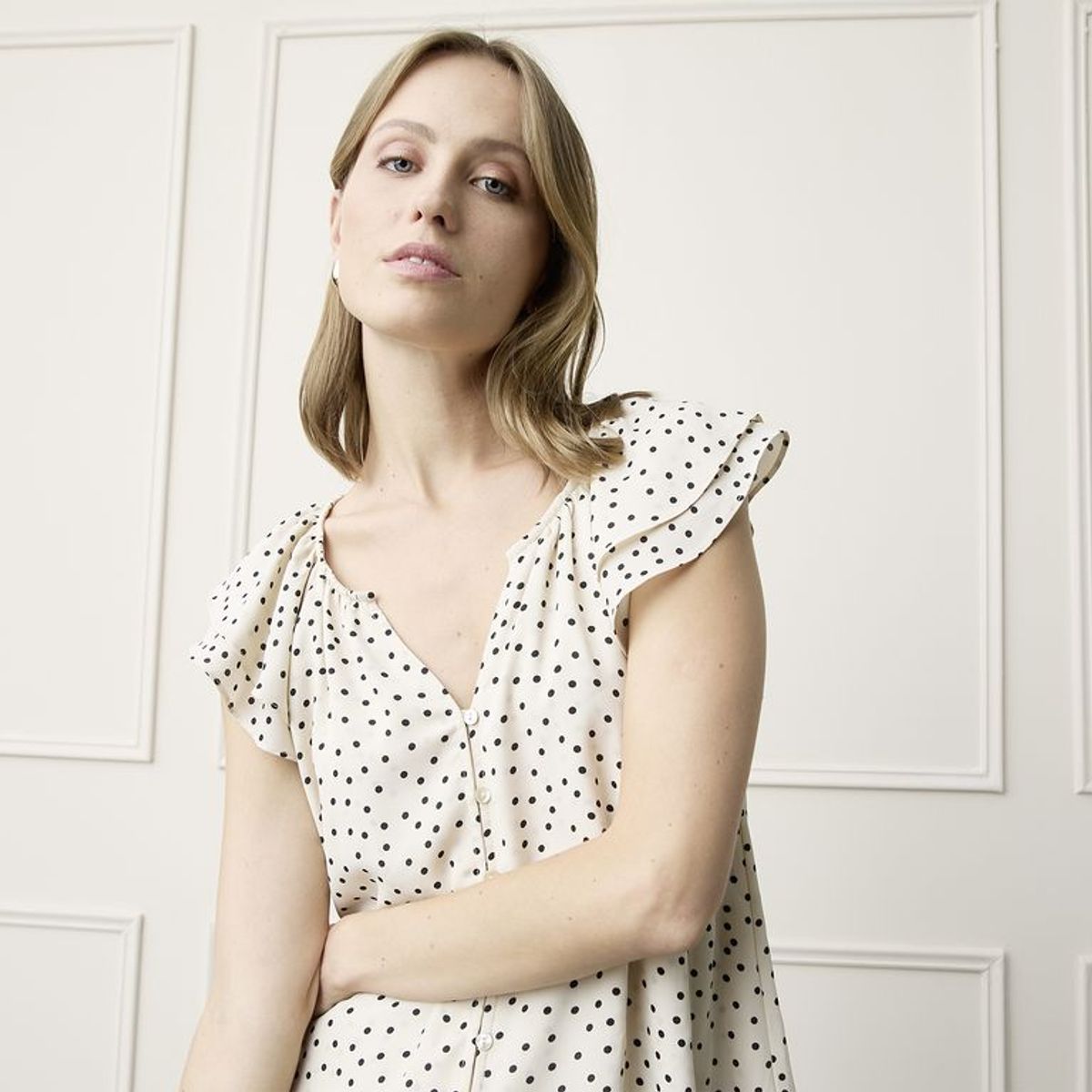 BASEMENT - Blusa Mujer con Estampado Manga corta Basement