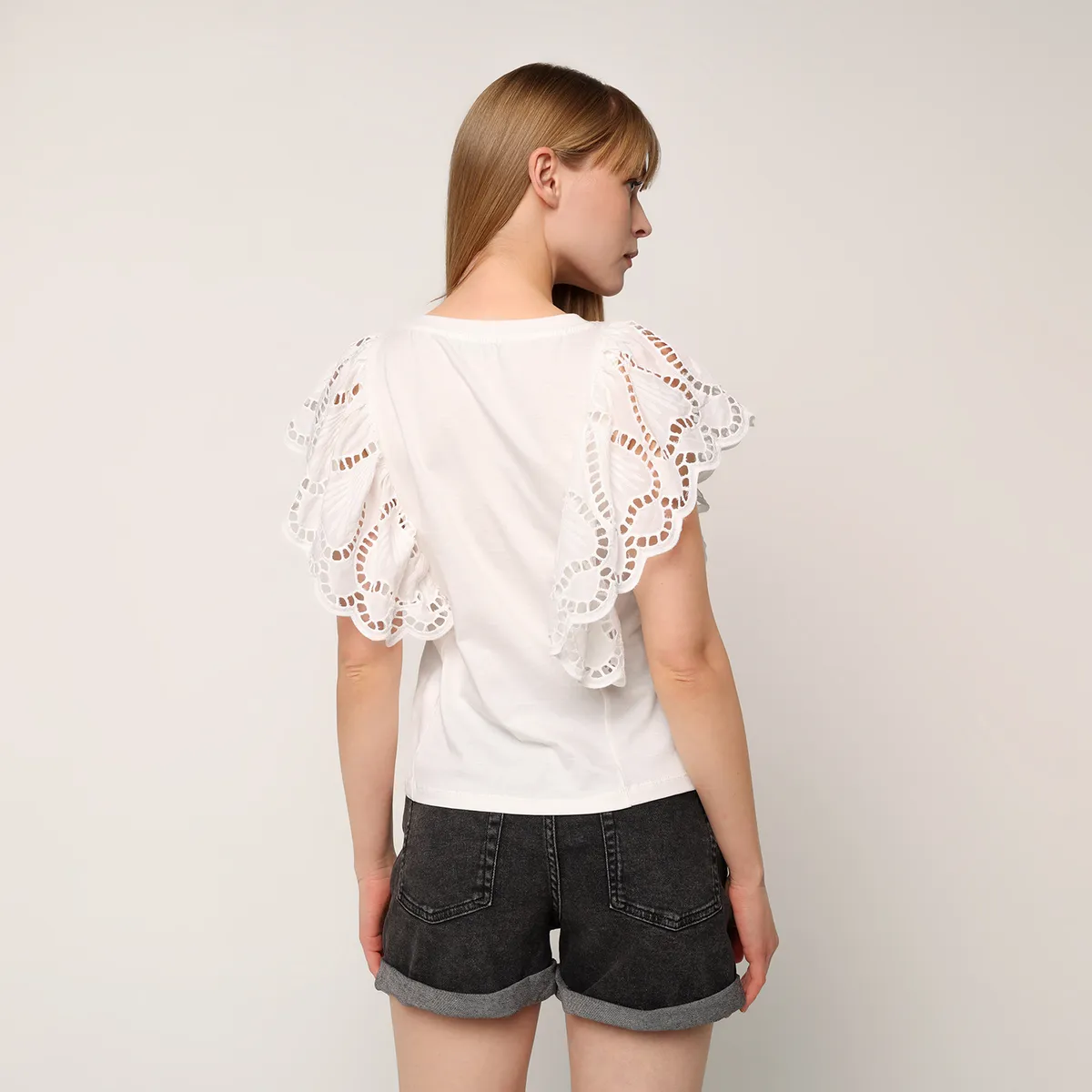 BASEMENT - Camiseta Mujer con Estampado Manga corta Basement