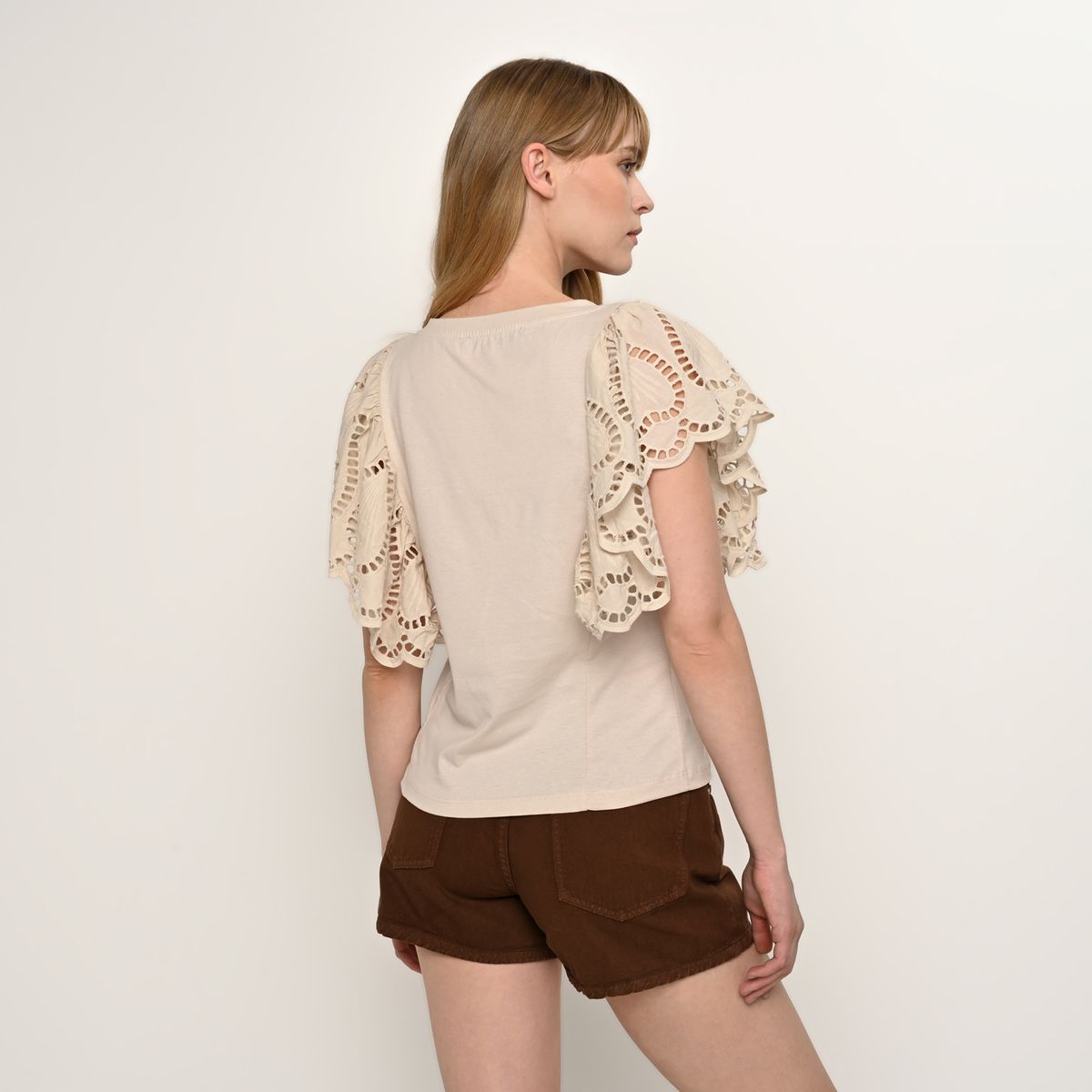 BASEMENT - Camiseta Mujer con Estampado Manga corta Basement