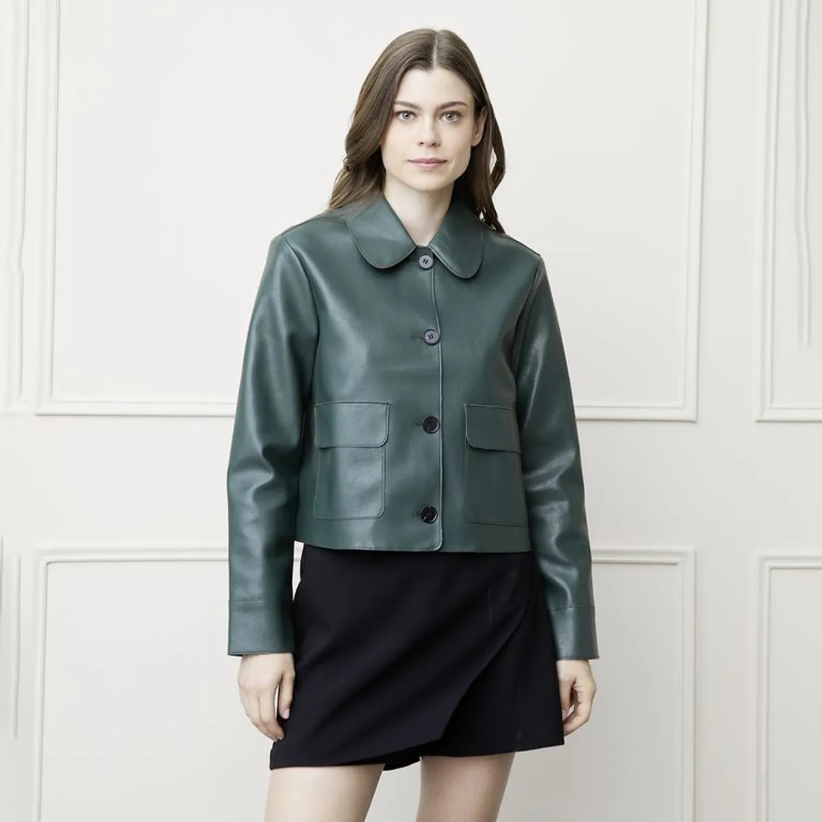 BASEMENT - Chaqueta Mujer Efecto cuero Basement