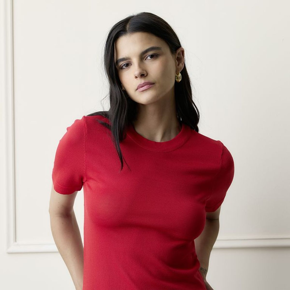 BASEMENT - Saco Mujer de Rayas Basement