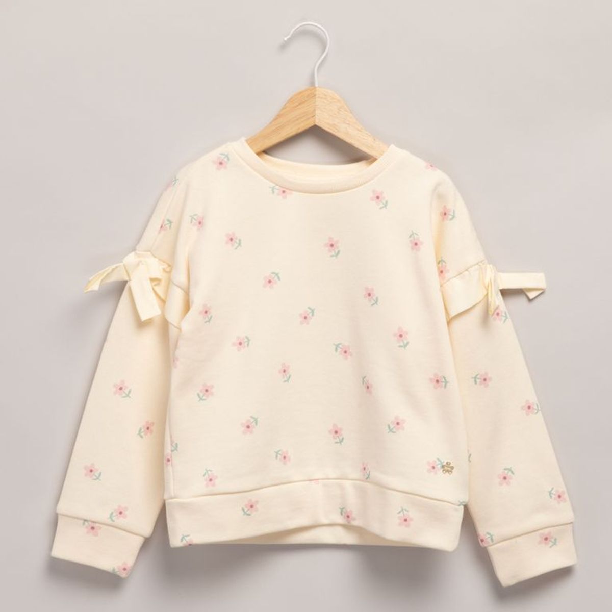 YAMP - Saco para Niña con Flores de Algodón Yamp