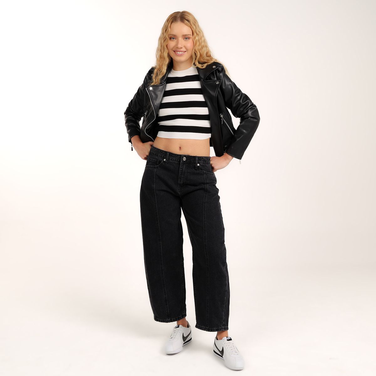 SYBILLA - Jean Balloon Mujer Tiro alto Sybilla