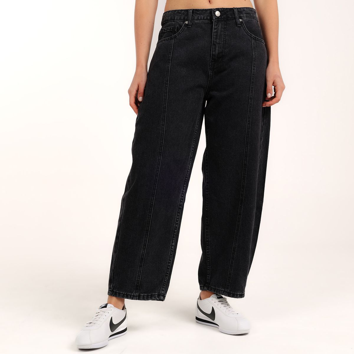 SYBILLA - Jean Balloon Mujer Tiro alto Sybilla