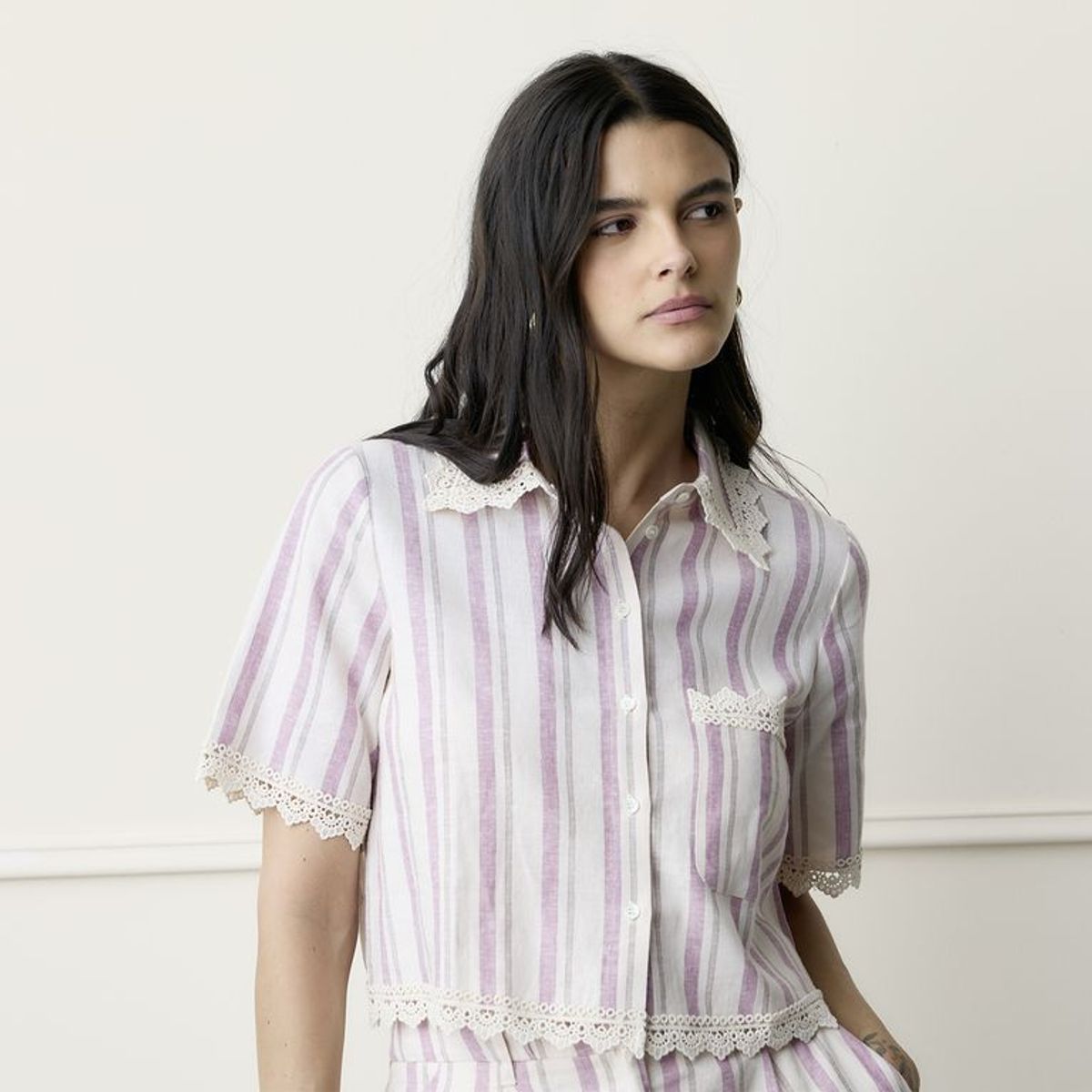 BASEMENT - Blusa Mujer Manga corta Basement