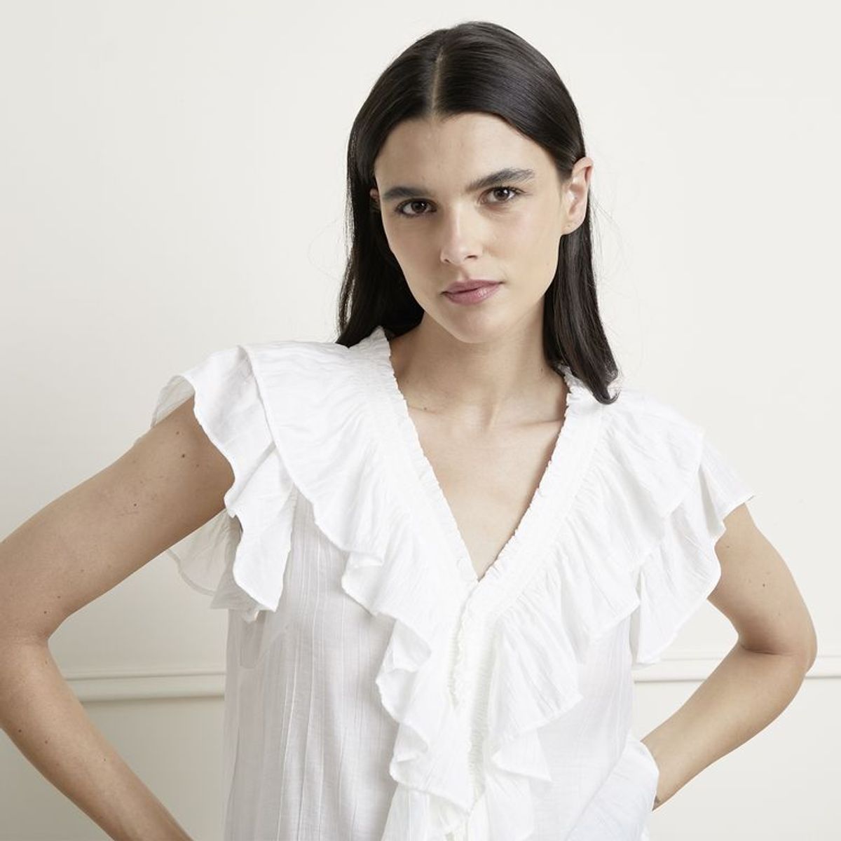 BASEMENT - Blusa Mujer Manga corta Basement