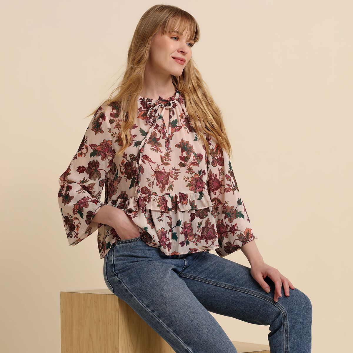 UNIVERSITY CLUB - Blusa Mujer Manga 3/4 University Club