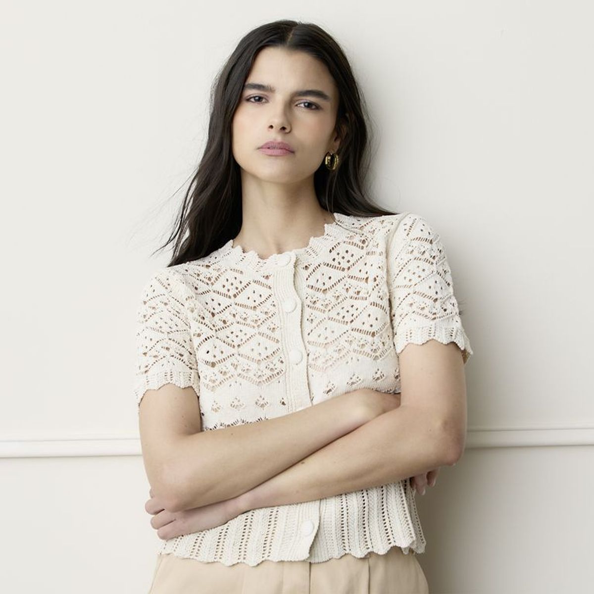 BASEMENT - Cardigan Mujer Tejido Slim Basement