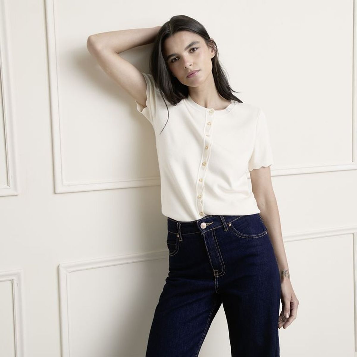 BASEMENT - Blusa Mujer Manga corta Basement