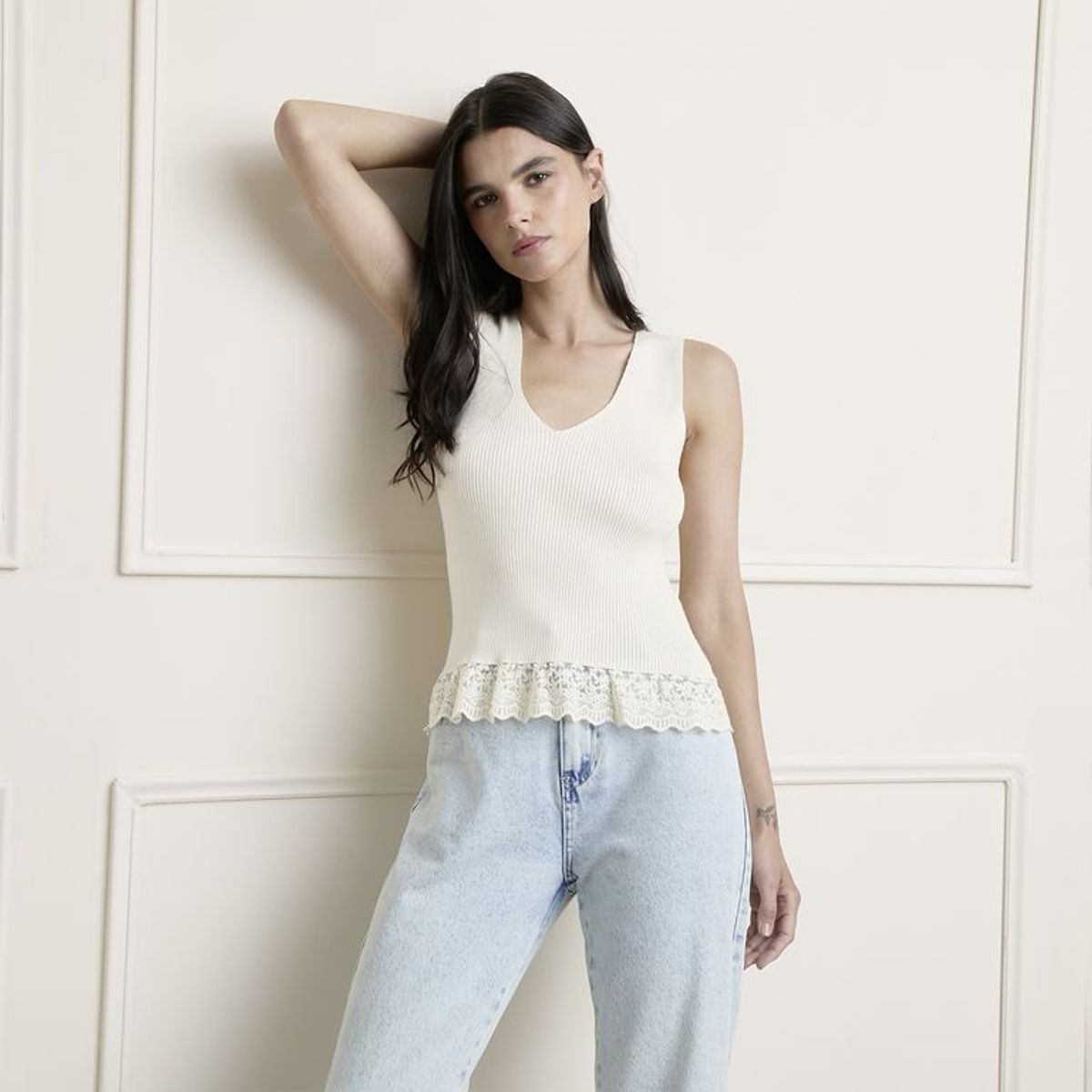 BASEMENT - Top Mujer Sin mangas Basement