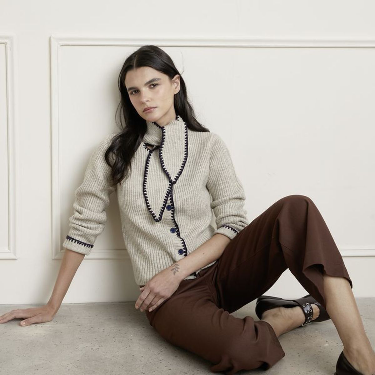 BASEMENT - Cardigan Mujer Tejido Basement