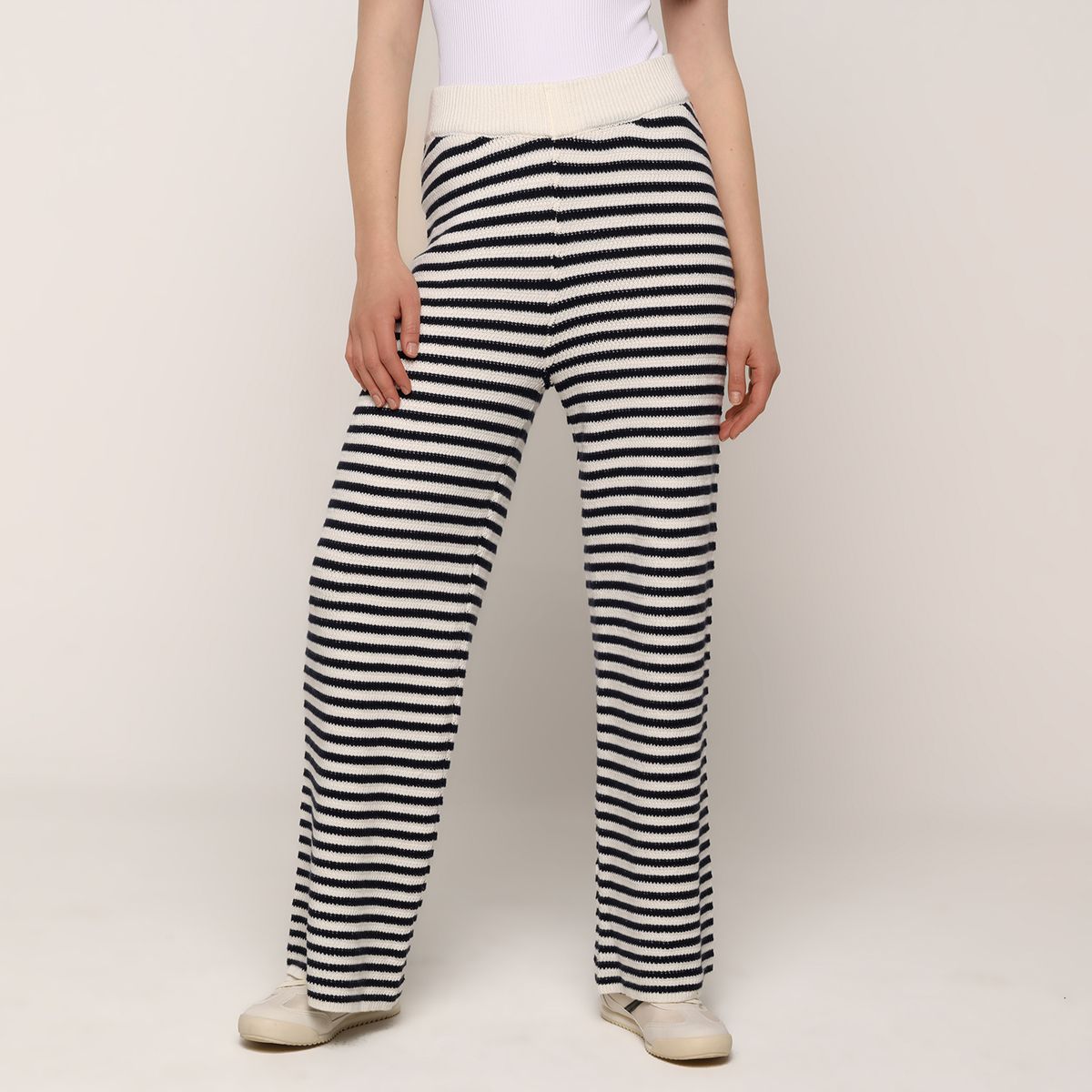 BASEMENT - Pantalón Wide leg Mujer Tiro medio Basement