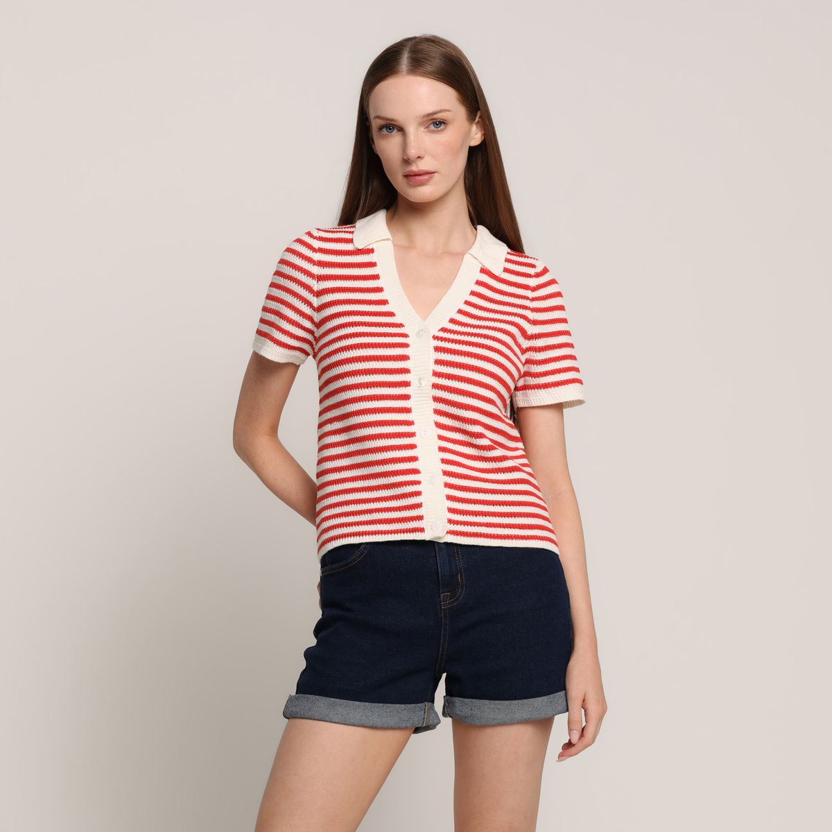 BASEMENT - Blusa Mujer Tejido de Algodón Basement 