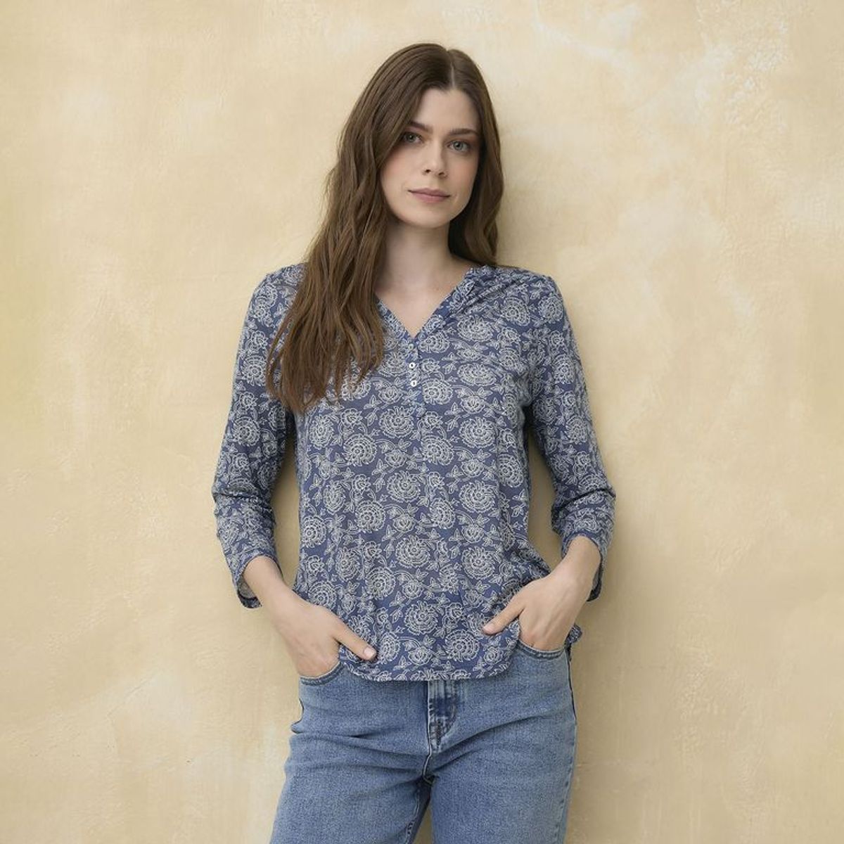 UNIVERSITY CLUB - Blusa Mujer Estampado Manga 3/4 University Club
