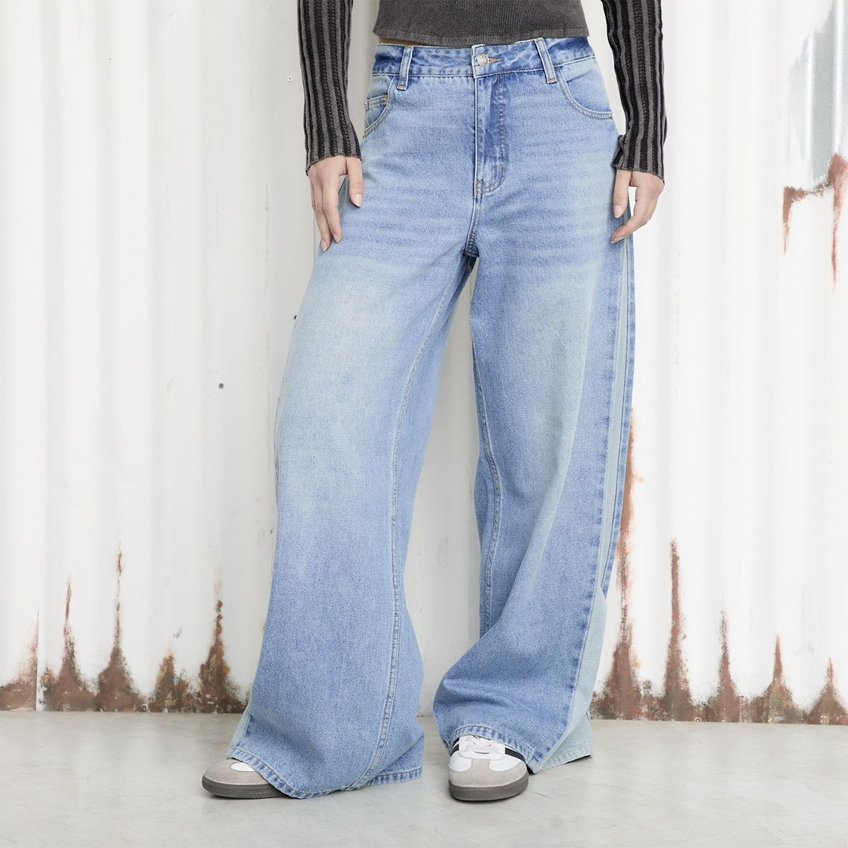 DENIMLAB - Jean Wide leg Tiro medio Mujer Denimlab