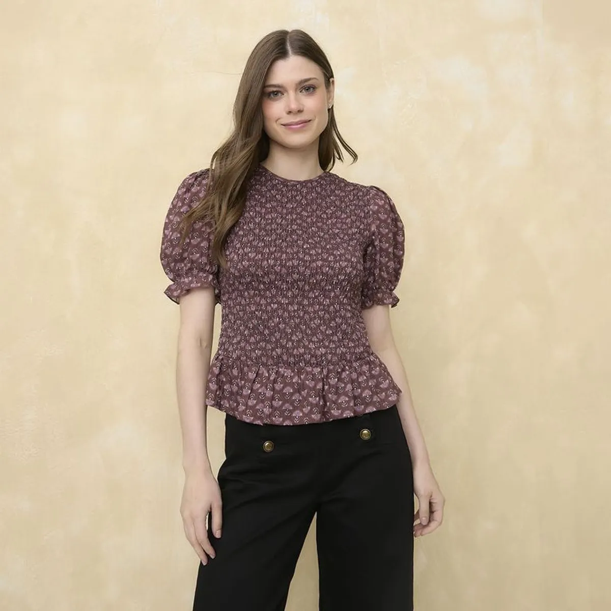 UNIVERSITY CLUB - Blusa Mujer con Estampado Manga corta University Club