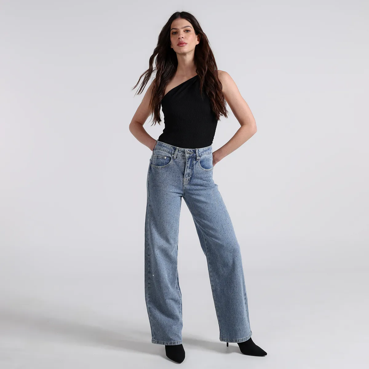 MOSSIMO - Jean Recto Tiro medio Mujer Mossimo