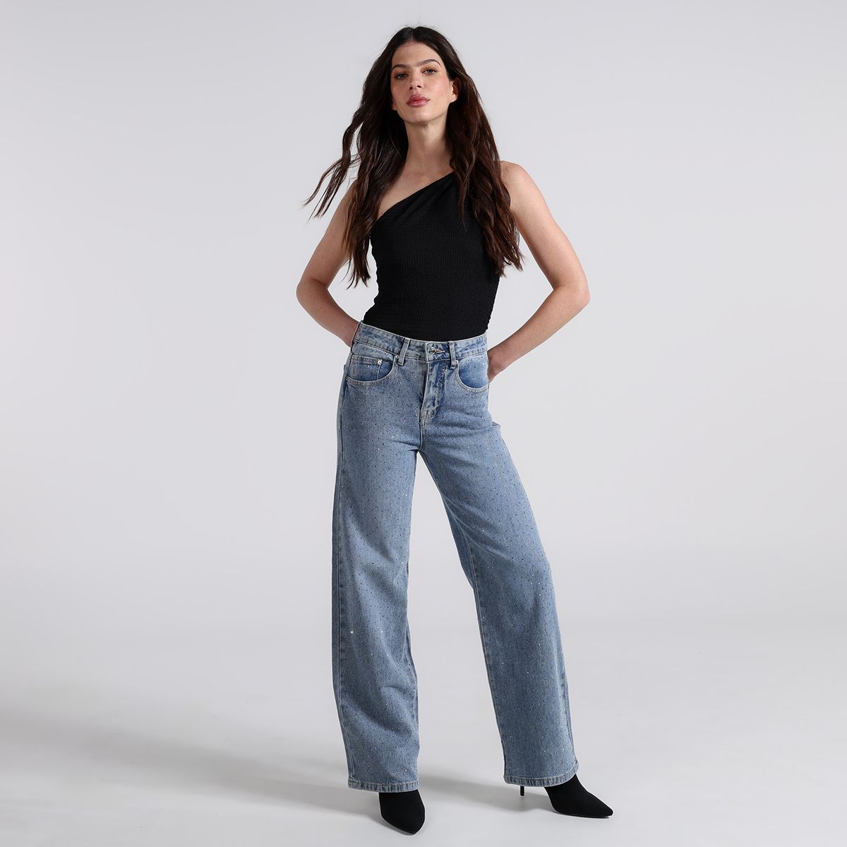 MOSSIMO - Jean Recto Tiro medio Mujer Mossimo