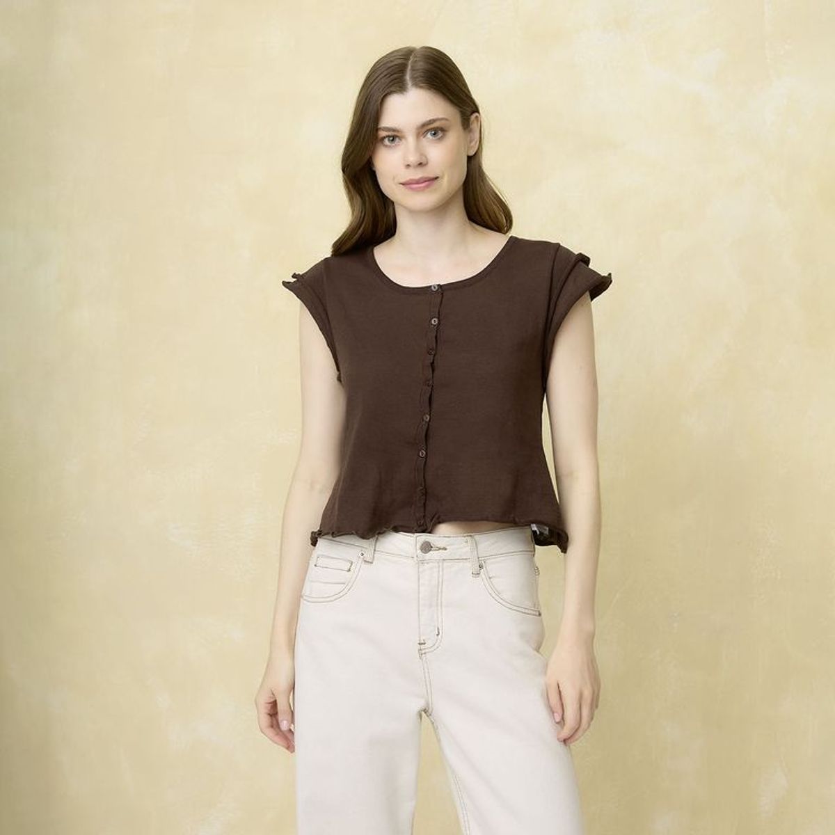 UNIVERSITY CLUB - Blusa Mujer Manga corta de Algodón University Club