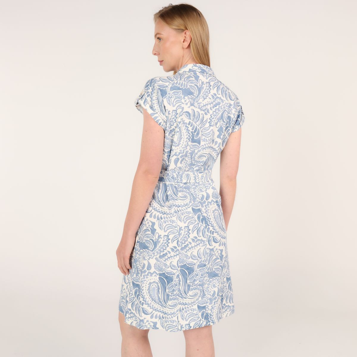 APOLOGY - Vestido Mujer Corto Casual de Lino Apology