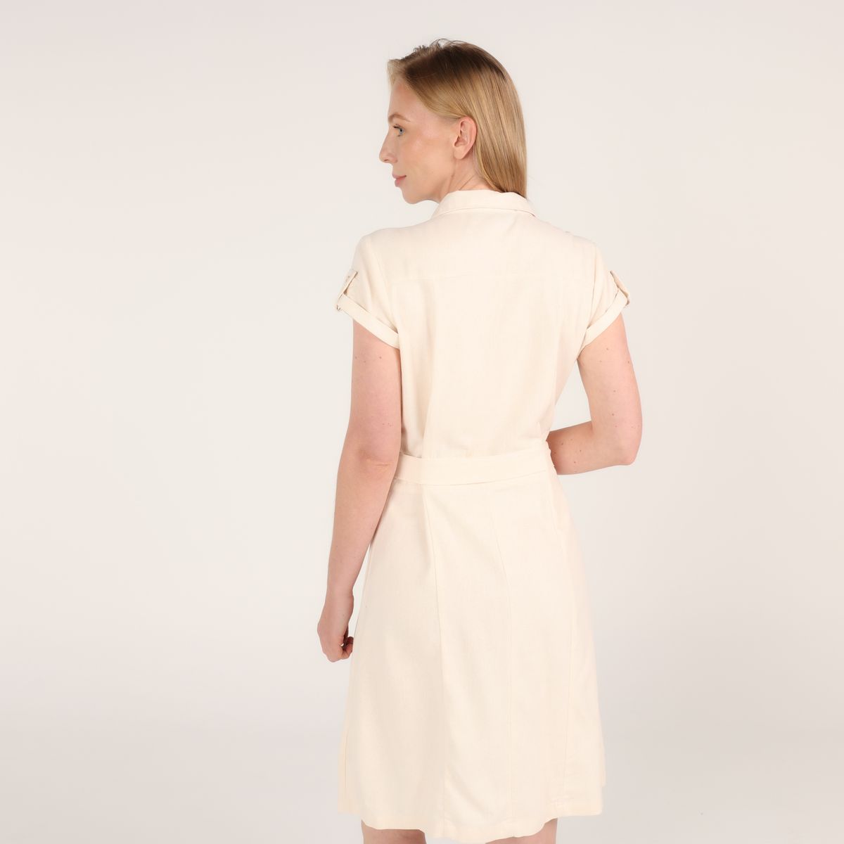 APOLOGY - Vestido Mujer Corto Casual de Lino Apology