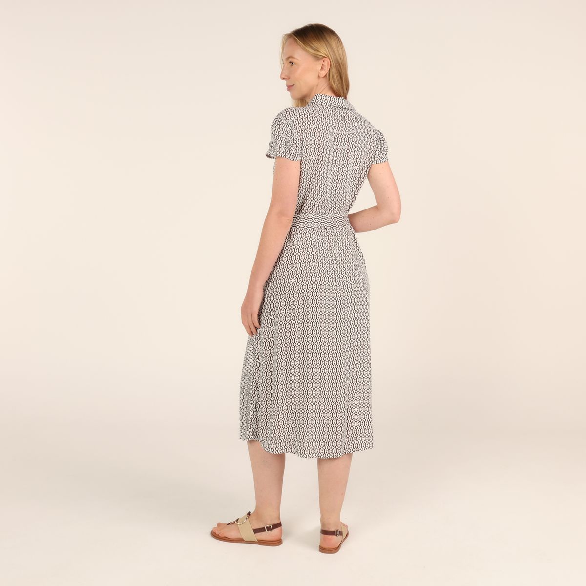 NEWPORT - Vestido camisero Mujer Medio Casual con Estampado Newport