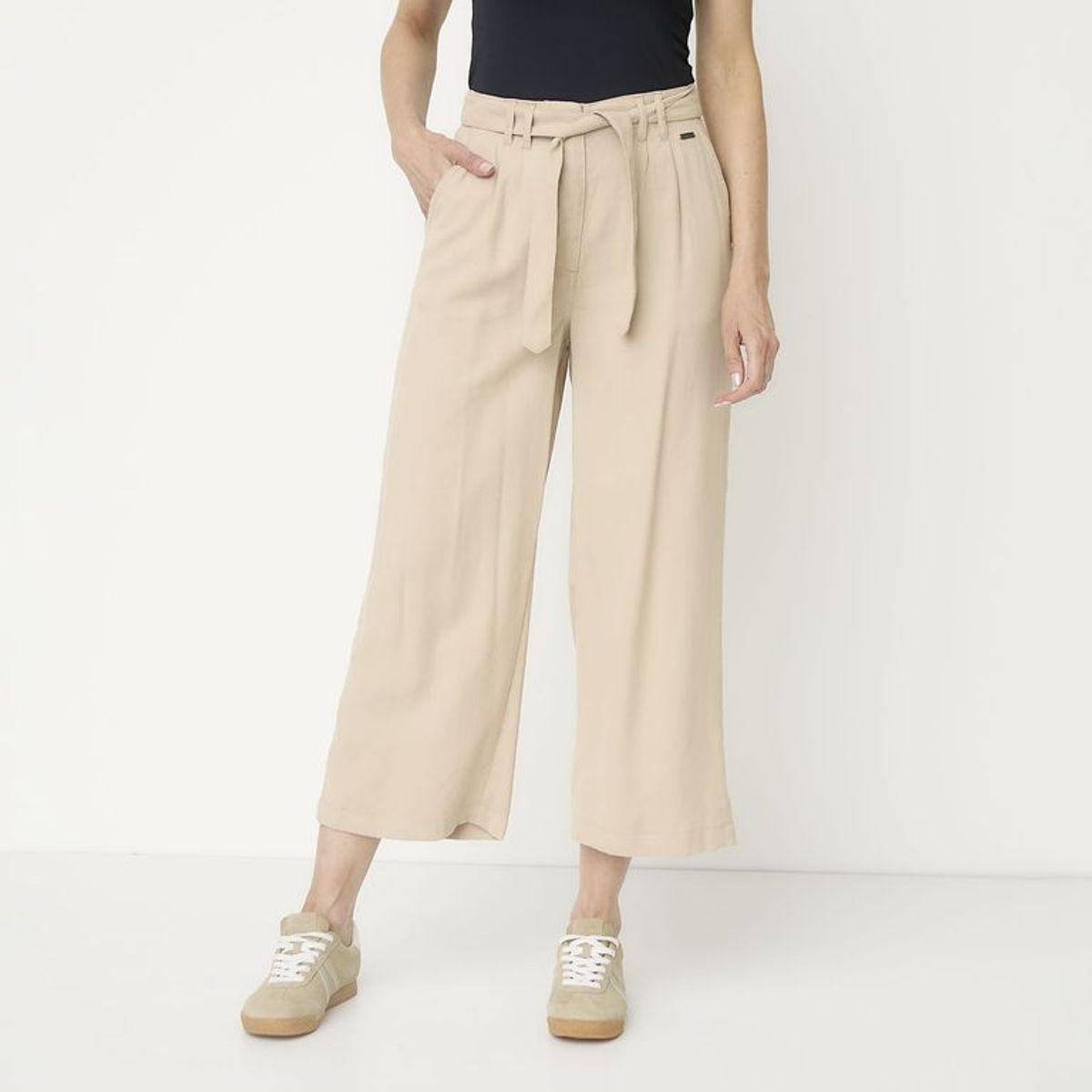 NEWPORT - Pantalón Wide leg Mujer Tiro alto Newport
