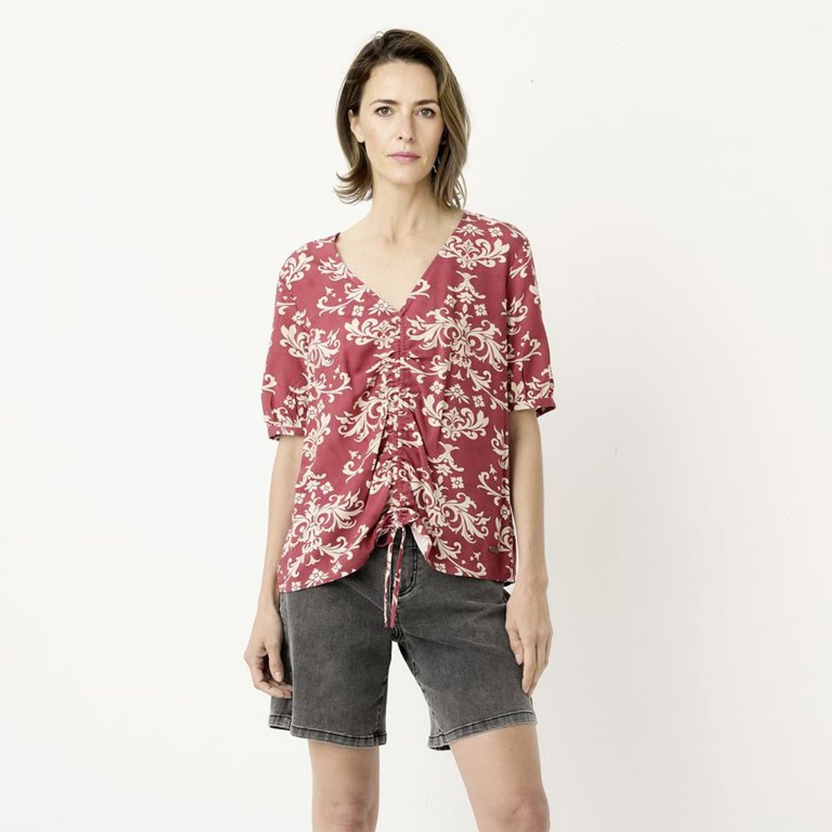 NEWPORT - Blusa Mujer con Estampado Manga corta Newport