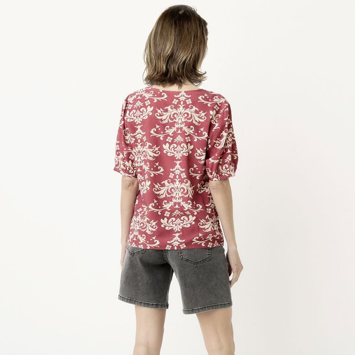 NEWPORT - Blusa Mujer con Estampado Manga corta Newport