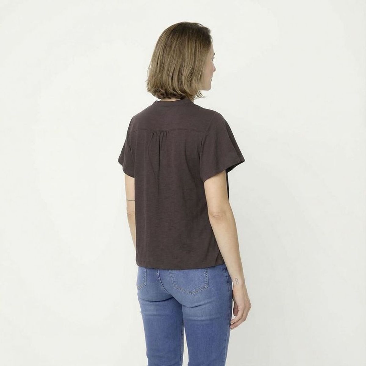 NEWPORT - Camisa Mujer Manga corta de Algodón Newport