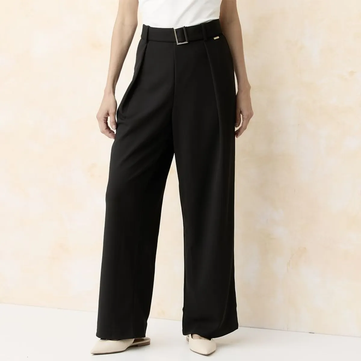 SOUTHLAND - Pantalón Recto Mujer Tiro alto Southland