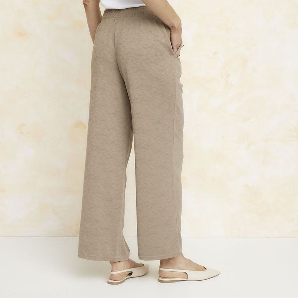 SOUTHLAND - Pantalón Wide leg Mujer Tiro medio Southland