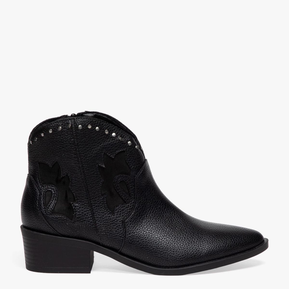 UNIVERSITY CLUB - Botines texanos para Mujer con tacón Cónico Barbara University Club Negros
