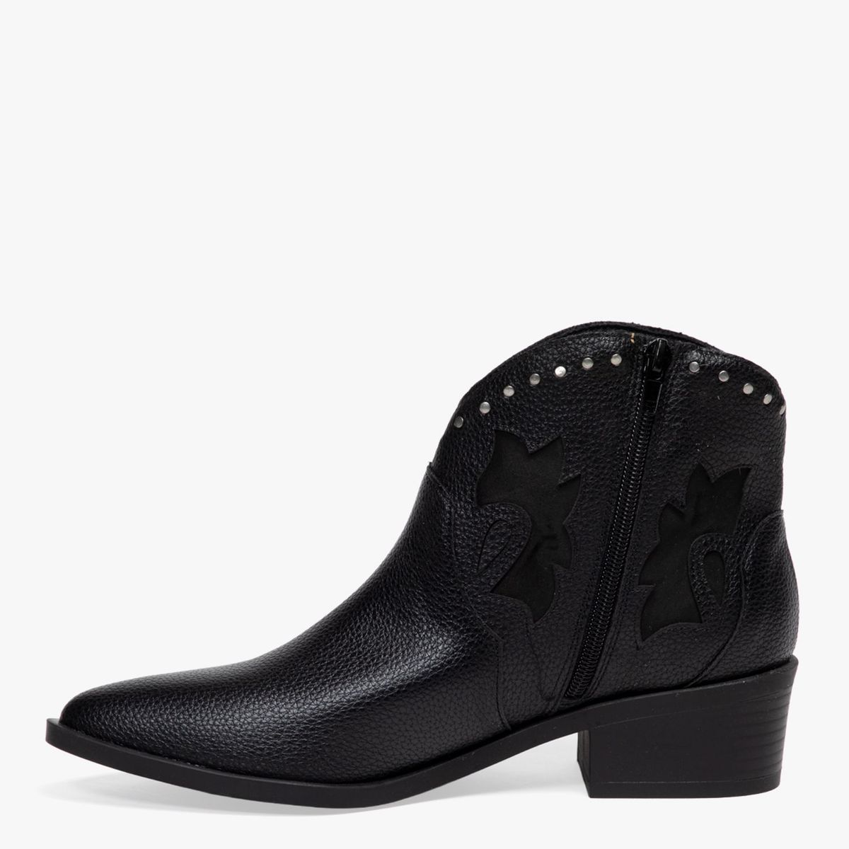 UNIVERSITY CLUB - Botines texanos para Mujer con tacón Cónico Barbara University Club Negros