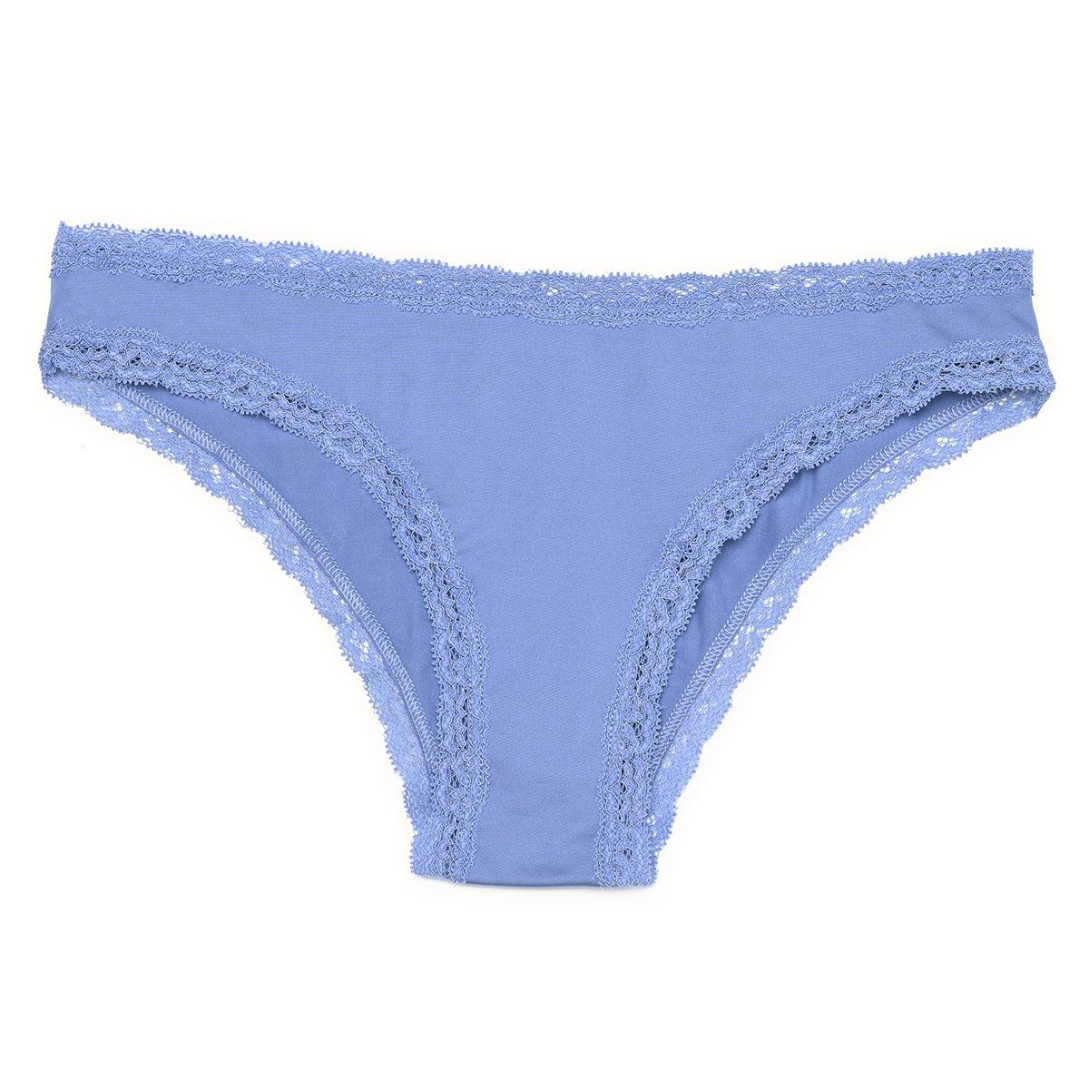 SYBILLA - Pantie Clásico con Encaje de Algodón para Mujer Sybilla