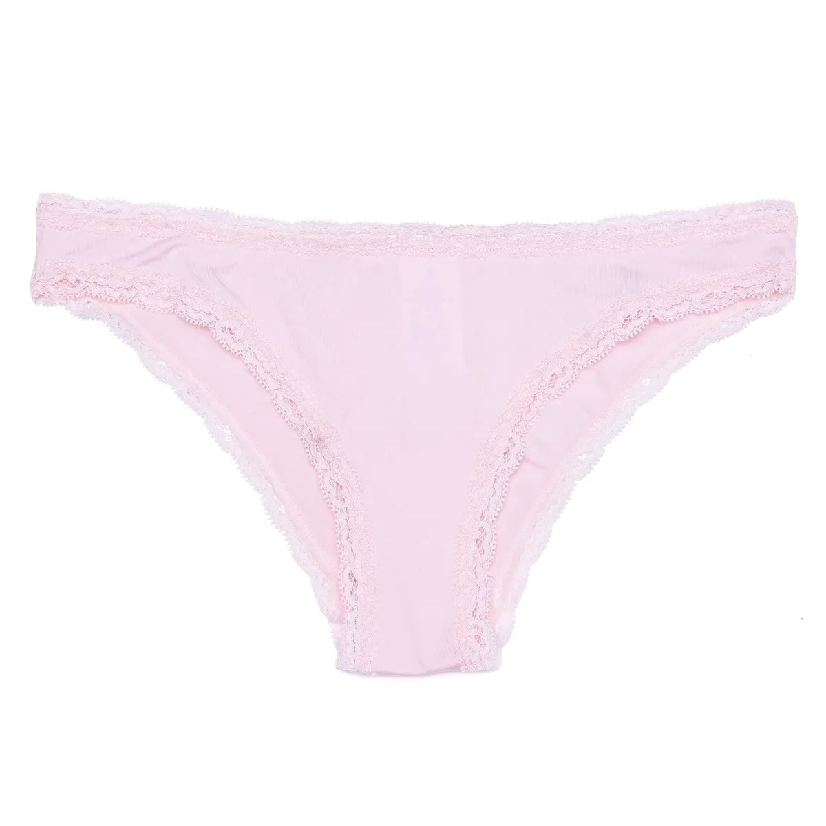SYBILLA - Pantie Clásico con Encaje de Algodón para Mujer Sybilla