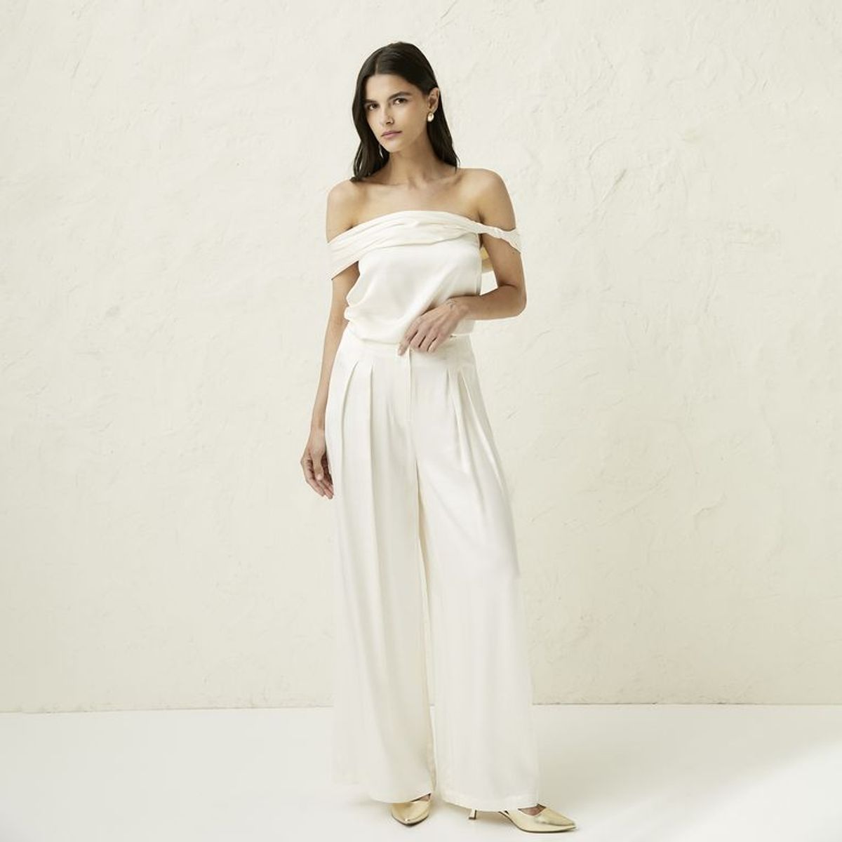 BASEMENT - Pantalón Wide leg Mujer Basement