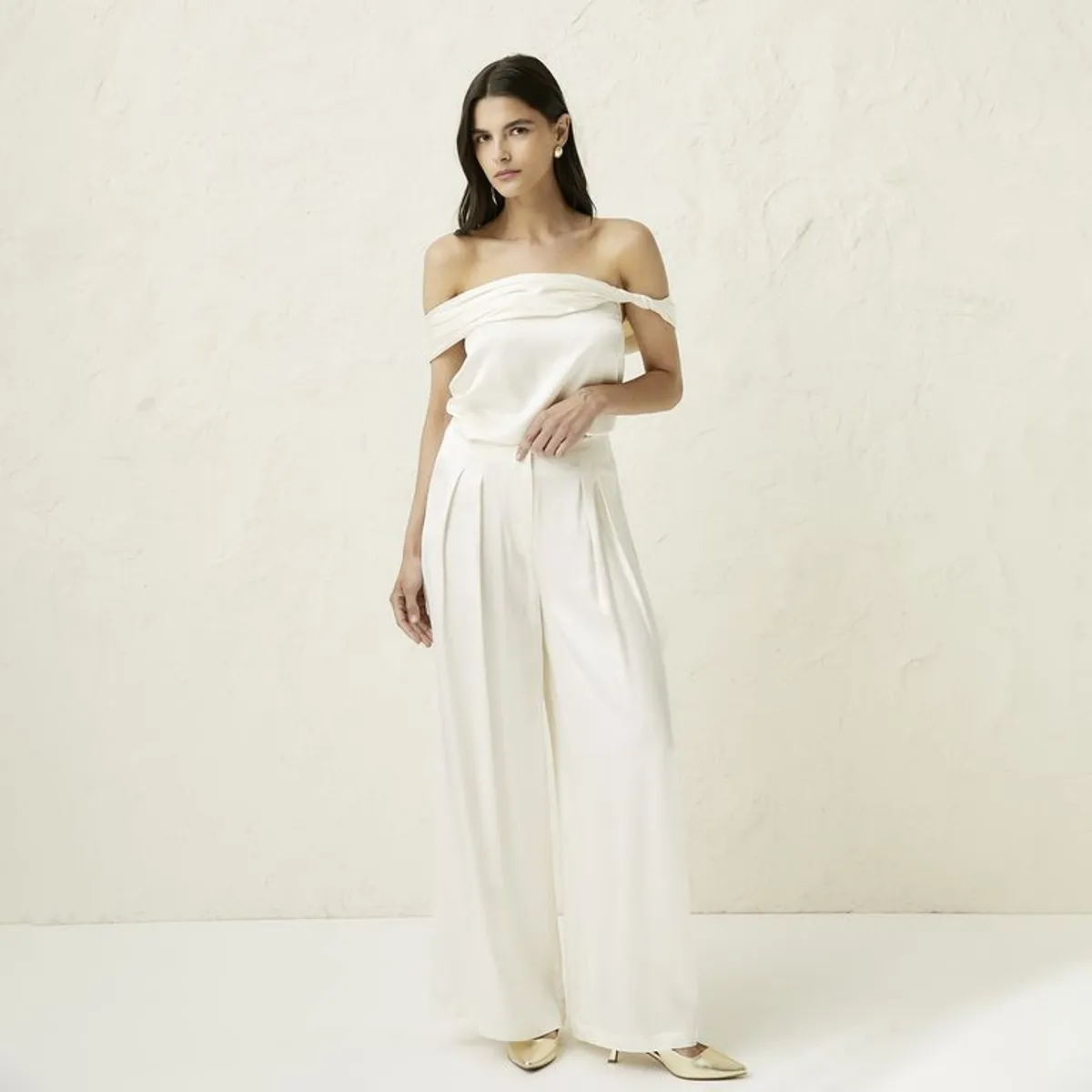 BASEMENT - Pantalón Wide leg Mujer Basement