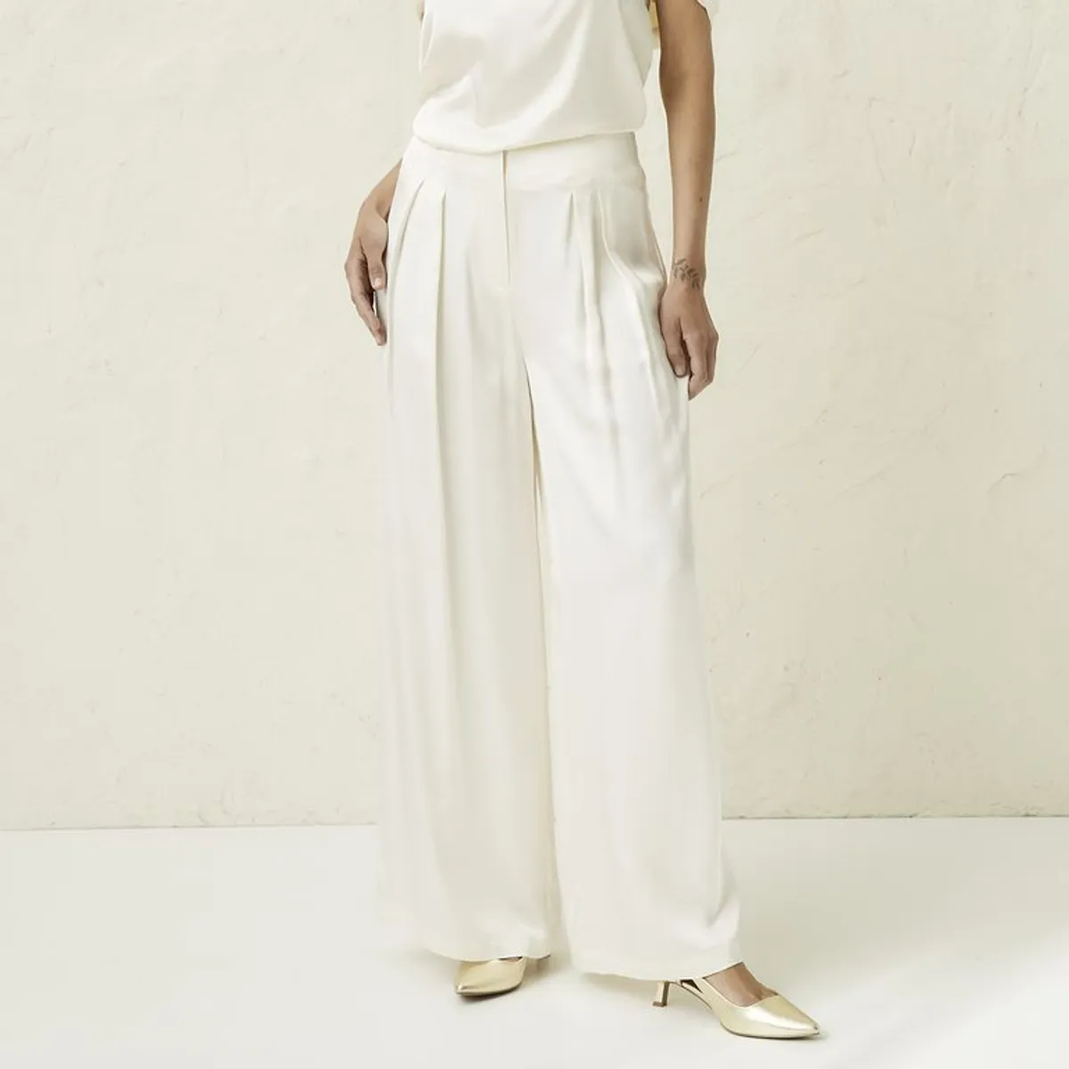 BASEMENT - Pantalón Wide leg Mujer Basement