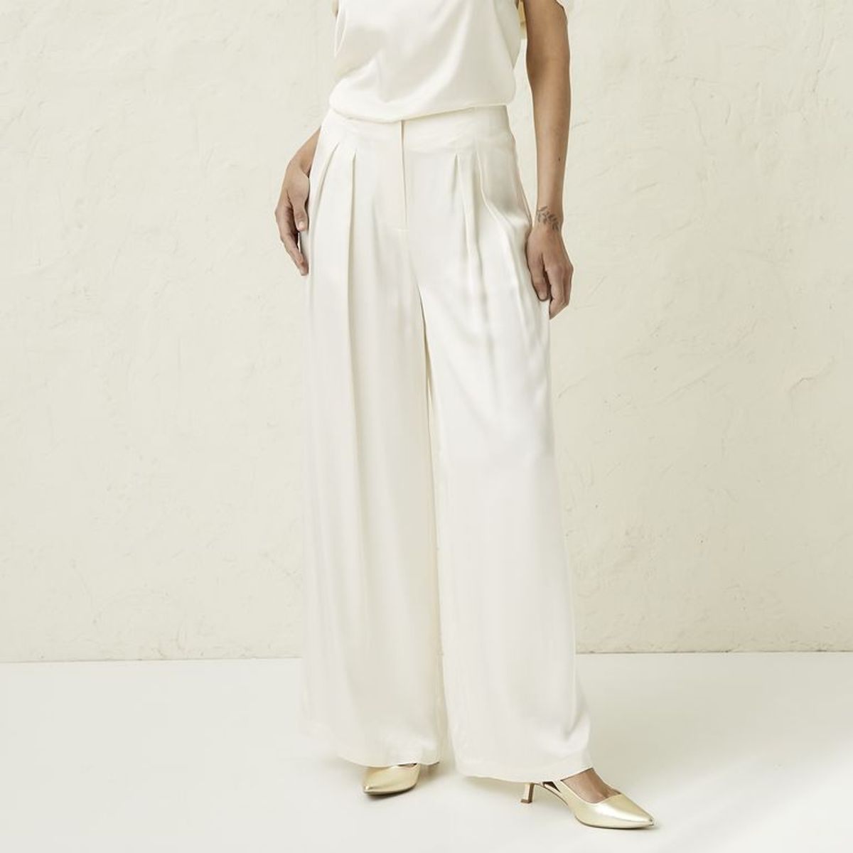 BASEMENT - Pantalón Wide leg Mujer Basement