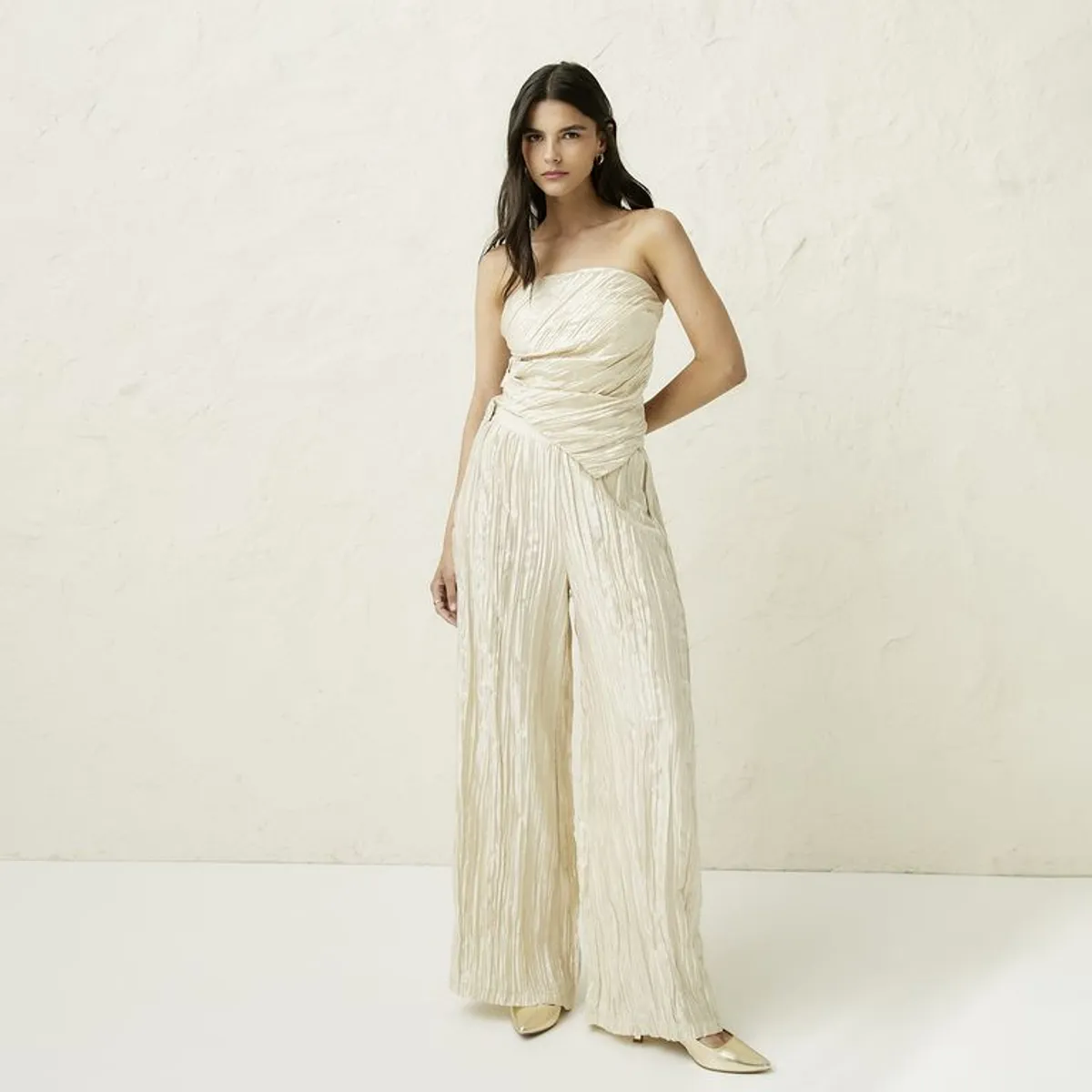 BASEMENT - Pantalón Wide leg Mujer Basement