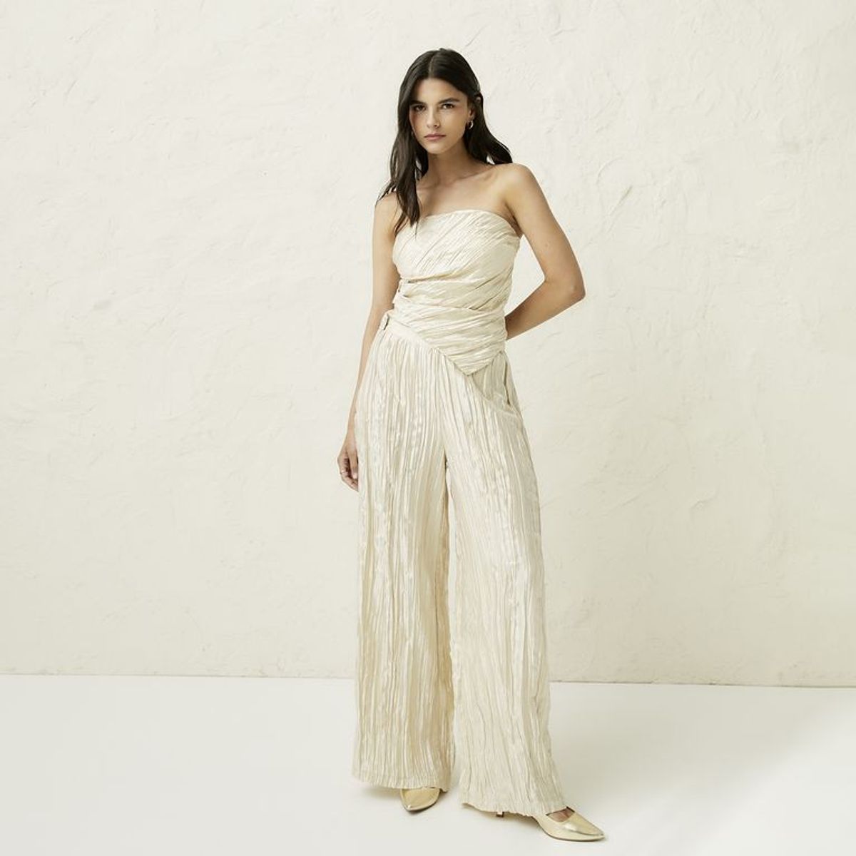 BASEMENT - Pantalón Wide leg Mujer Basement