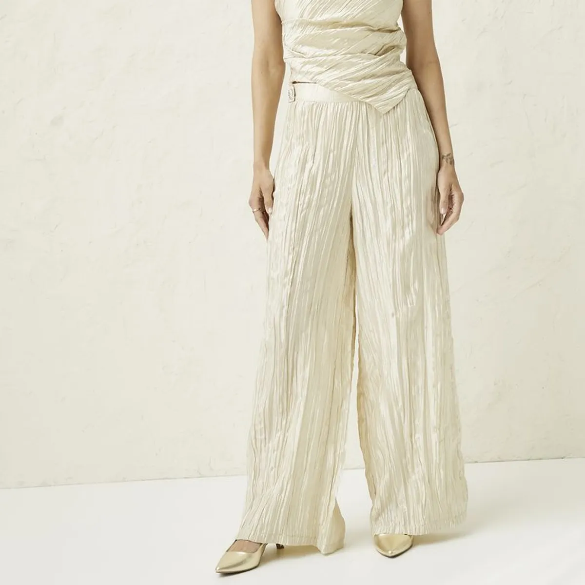 BASEMENT - Pantalón Wide leg Mujer Basement