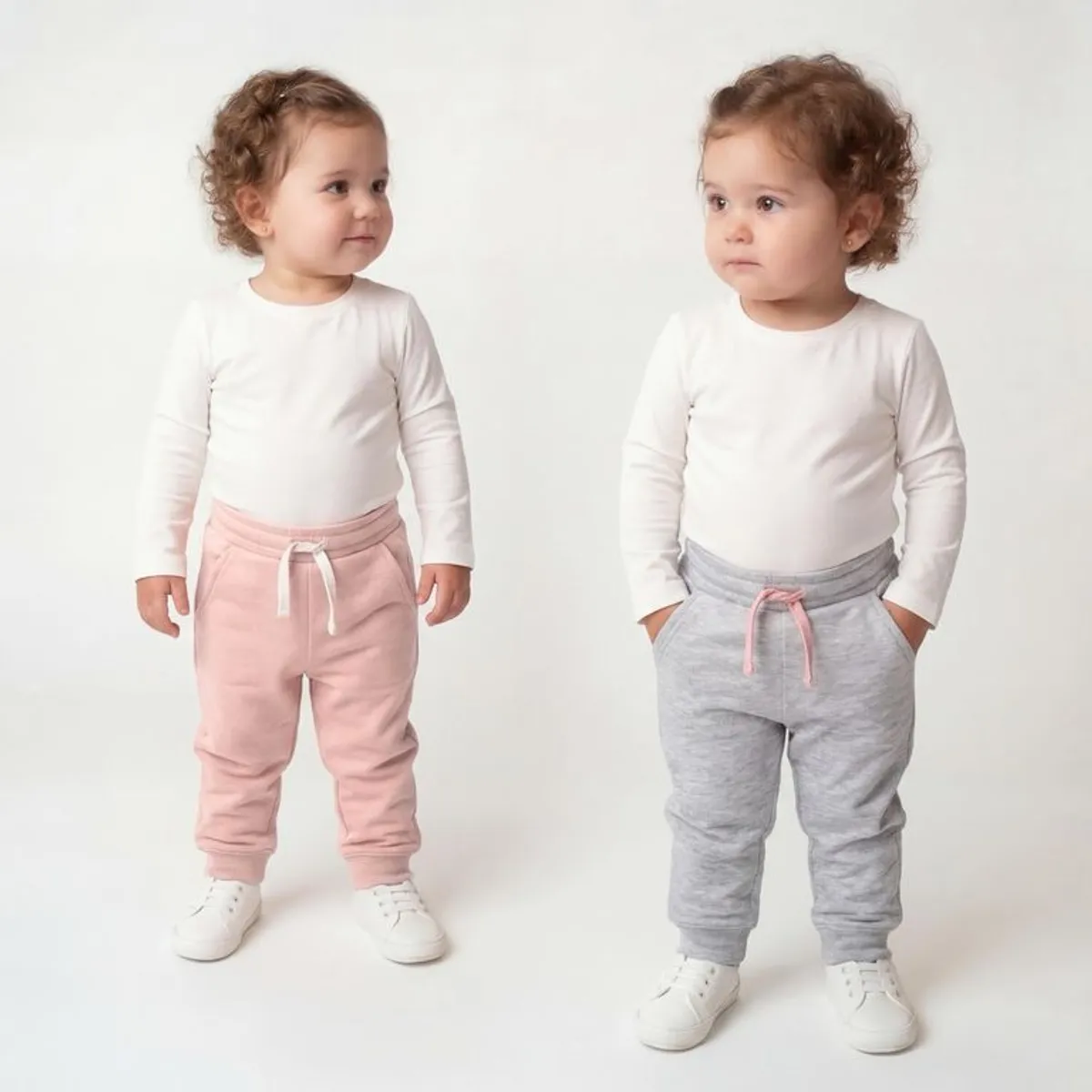 YAMP - Jogger para Bebé niña Pack de 2 unidades de Algodón Yamp