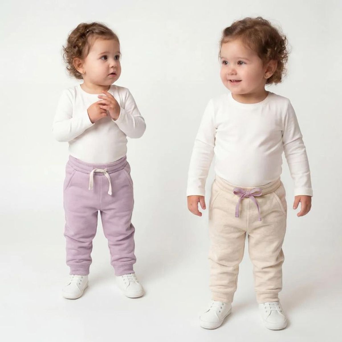 YAMP - Jogger para Bebé niña Pack de 2 unidades de Algodón Yamp